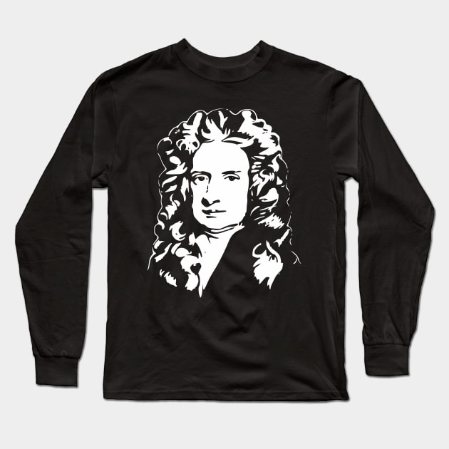 Isaac Newton Long Sleeve T-Shirt by Nerd_art